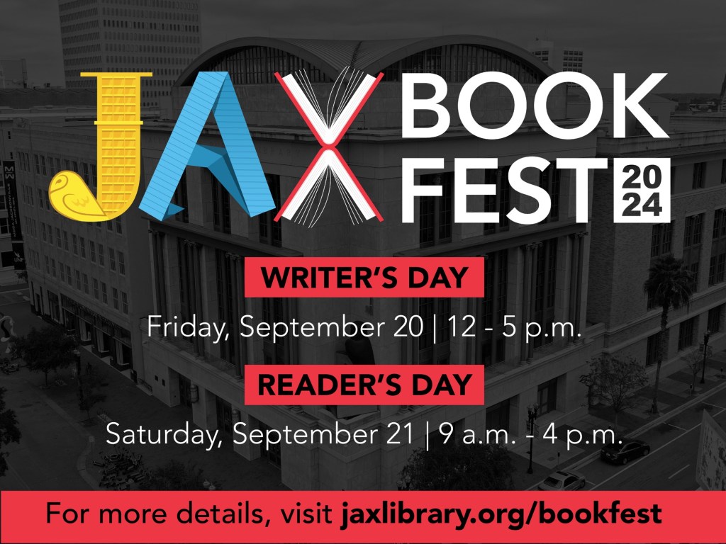 Jax Book Fest Featured Author: Saturday, Sept. 21,&nbsp;9am-4pm