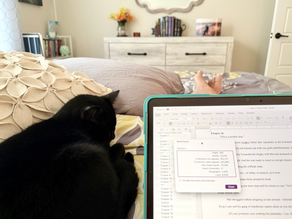 Only 10K More Words Until THE END on Draft One!